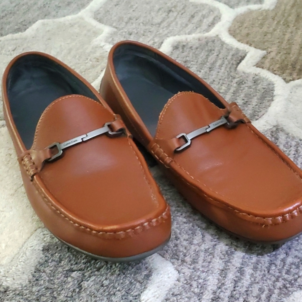 Calvin Klein Caramel Men's Slip on Loafers 9